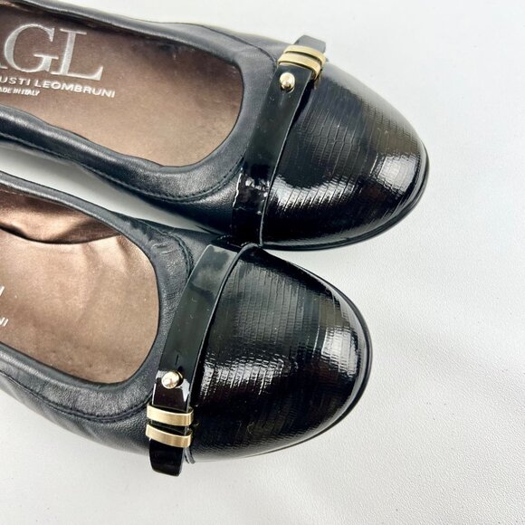 AGL Attilio Giusti Leombruni Womens Bella Patent Leather Ballet Flats size 5.5 - Picture 8 of 16